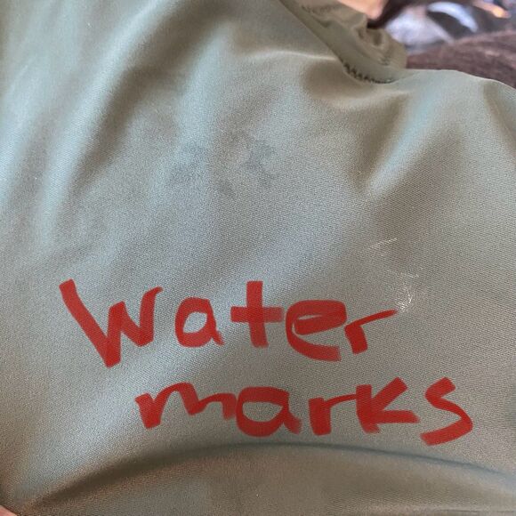 J Crew Ruched V Neck One Piece Swimsuit sz 20 / XL Olive Green NWT Modest - Picture 7 of 8